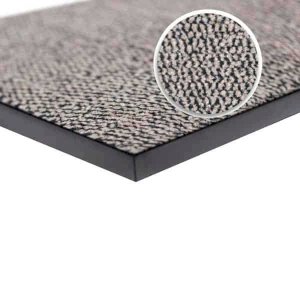 Beige and black heavy duty barrier mat