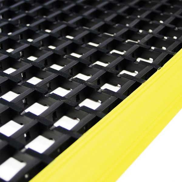Anti-Slip Cross Ribbed PVC Workstation Mat