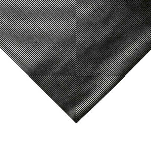 Ribbed Surface Rubber Runner Mat For Floors & Workbenches