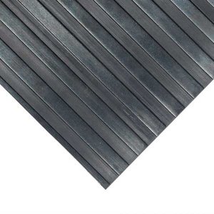 Wide Rib Rubber Runner Mat Ideal for Garages & Shops