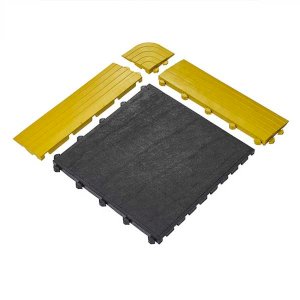 Durable Anti-Fatigue Interlocking Mat Tile with Accessories