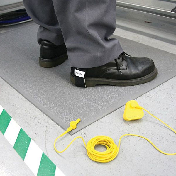 Grey Durable & Anti Static Rubber Floor Matting