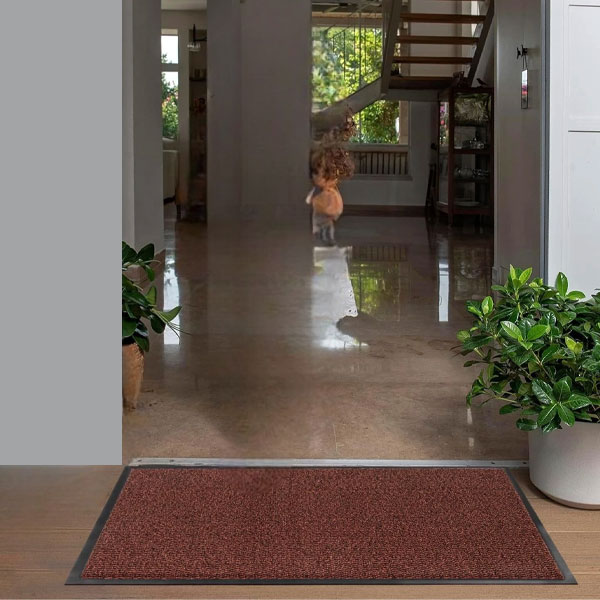 Heavy Duty Anti-Slip Rubber Barrier Mat with Absorbent Surface