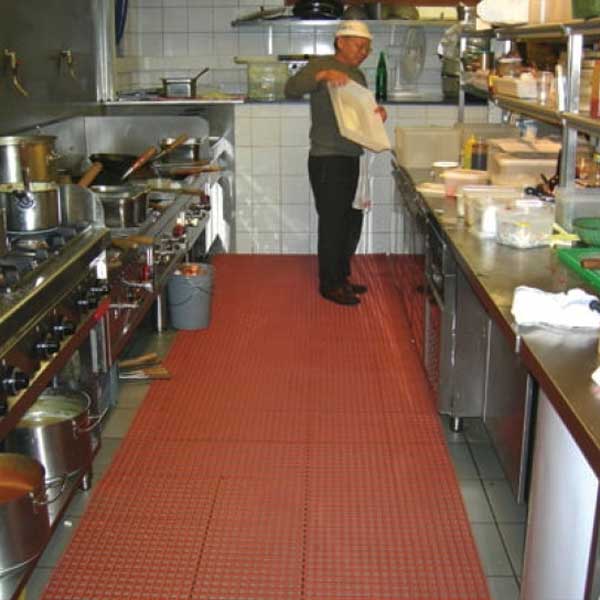 Animal Fat Resistant Mat for Food Prep & Processing Areas