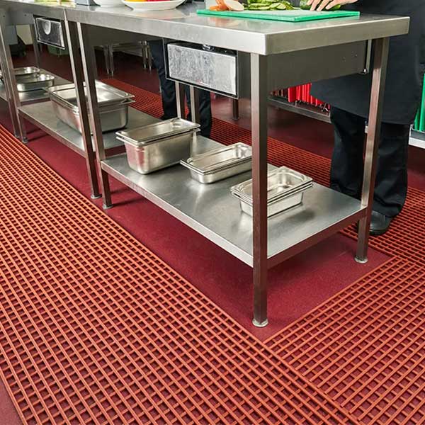 Animal Fat Resistant Mat for Food Prep & Processing Areas