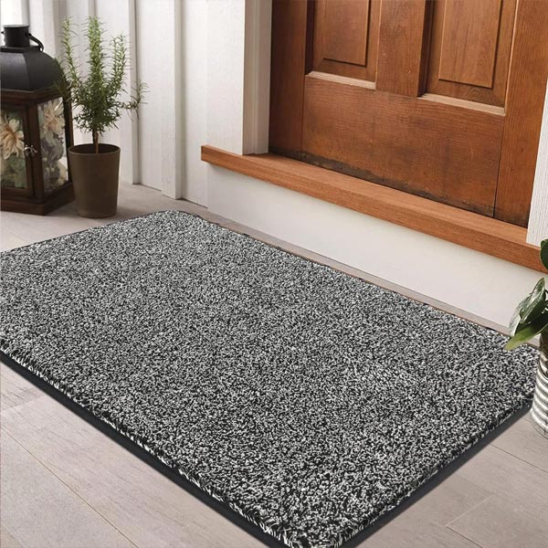 Non-Slip Indoor Doormat Black