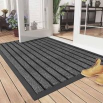 Non Slip Ribbed Entrance Mat – Grey
