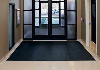 Heavy-duty industrial floor mats in a UK warehouse