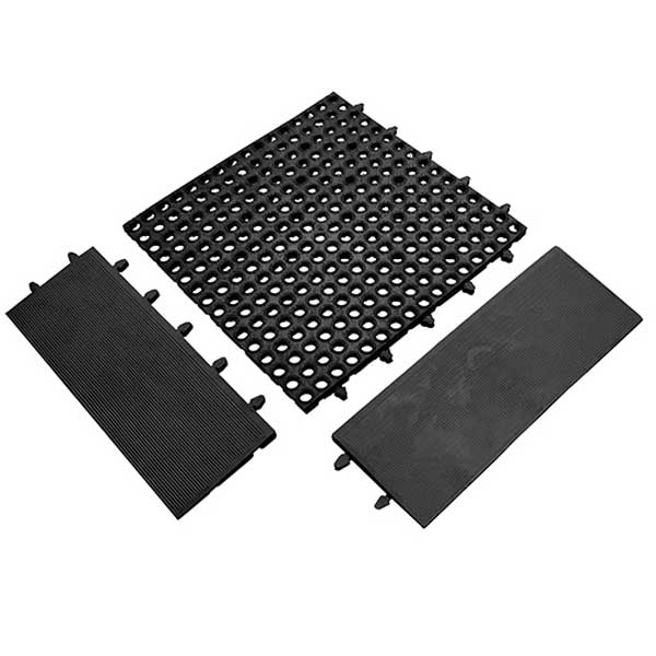 Anti-Slip Modular Floor Tile with Black or Yellow Edge